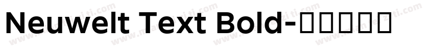 Neuwelt Text Bold字体转换
